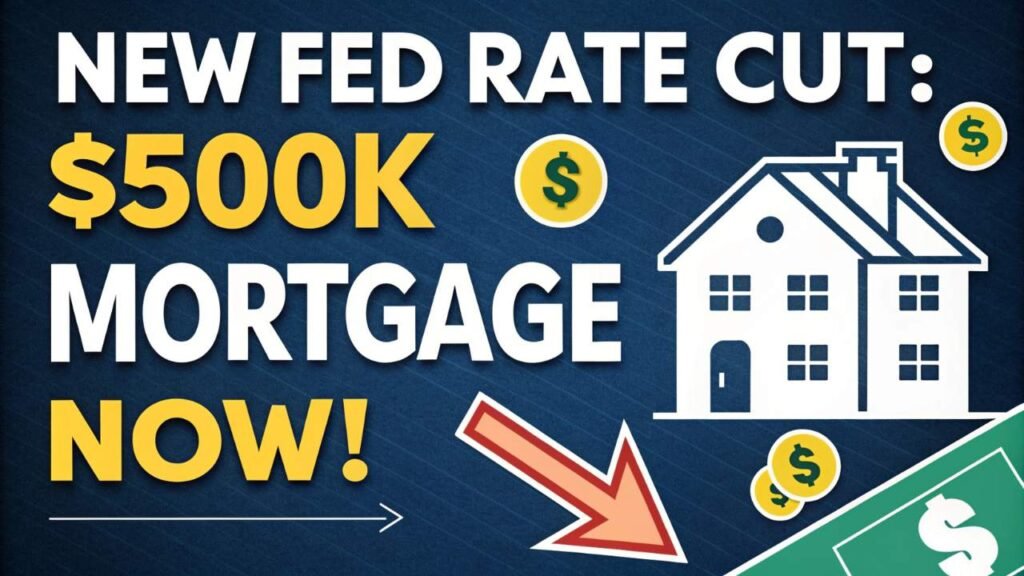 How Much Does a $500,000 Mortgage Cost Each Month After the December Fed Rate Cut