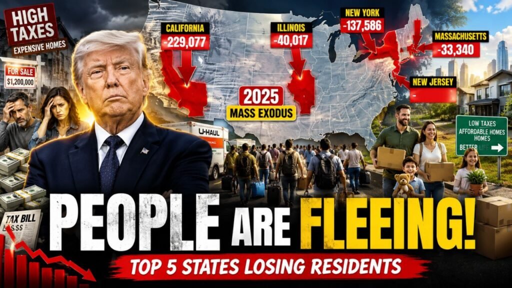 Americans Are Fleeing These 5 States in Record Numbers